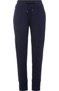 Ink Blue Lisa Tapered Jersey Trousers