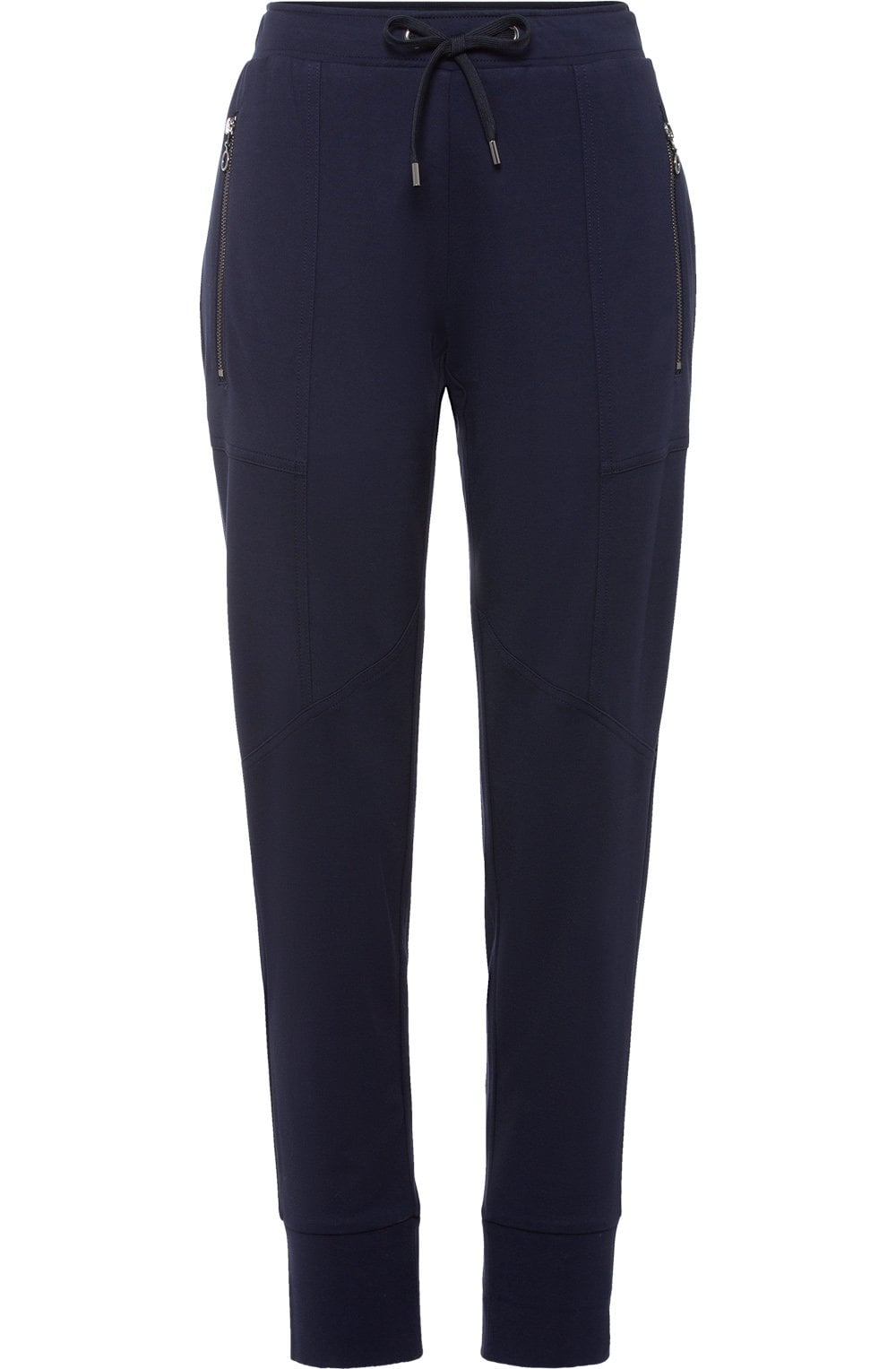 Ink Blue Lisa Tapered Jersey Trousers