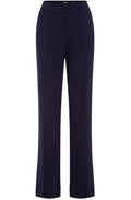 Ink Blue Mona Straight Fit Jersey Trousers