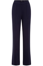 Ink Blue Mona Straight Fit Jersey Trousers