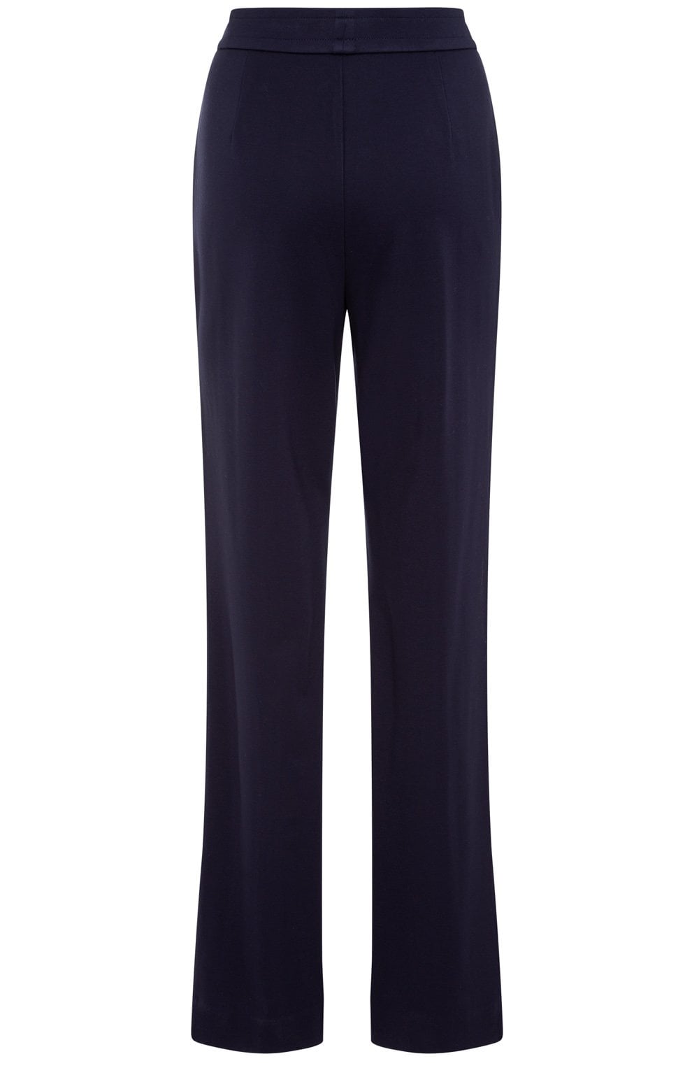 Ink Blue Mona Straight Fit Jersey Trousers