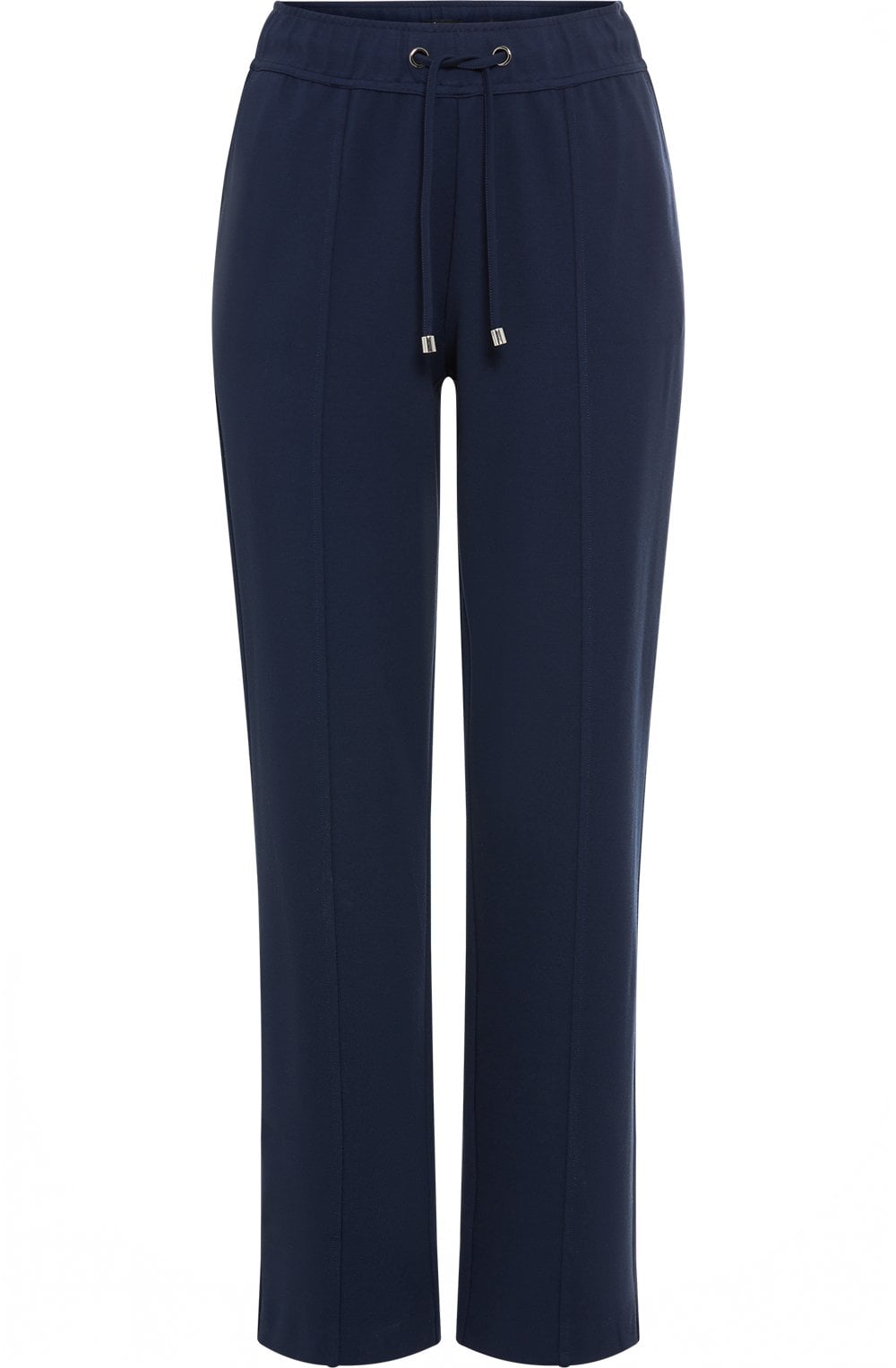 Ink Blue Mona Straight Fit Jersey Trousers