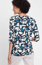 Ink Blue Neo Comfort All Over Print Hannah Top