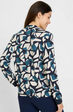 Ink Blue Neo Comfort Graphic Print Hannah Top