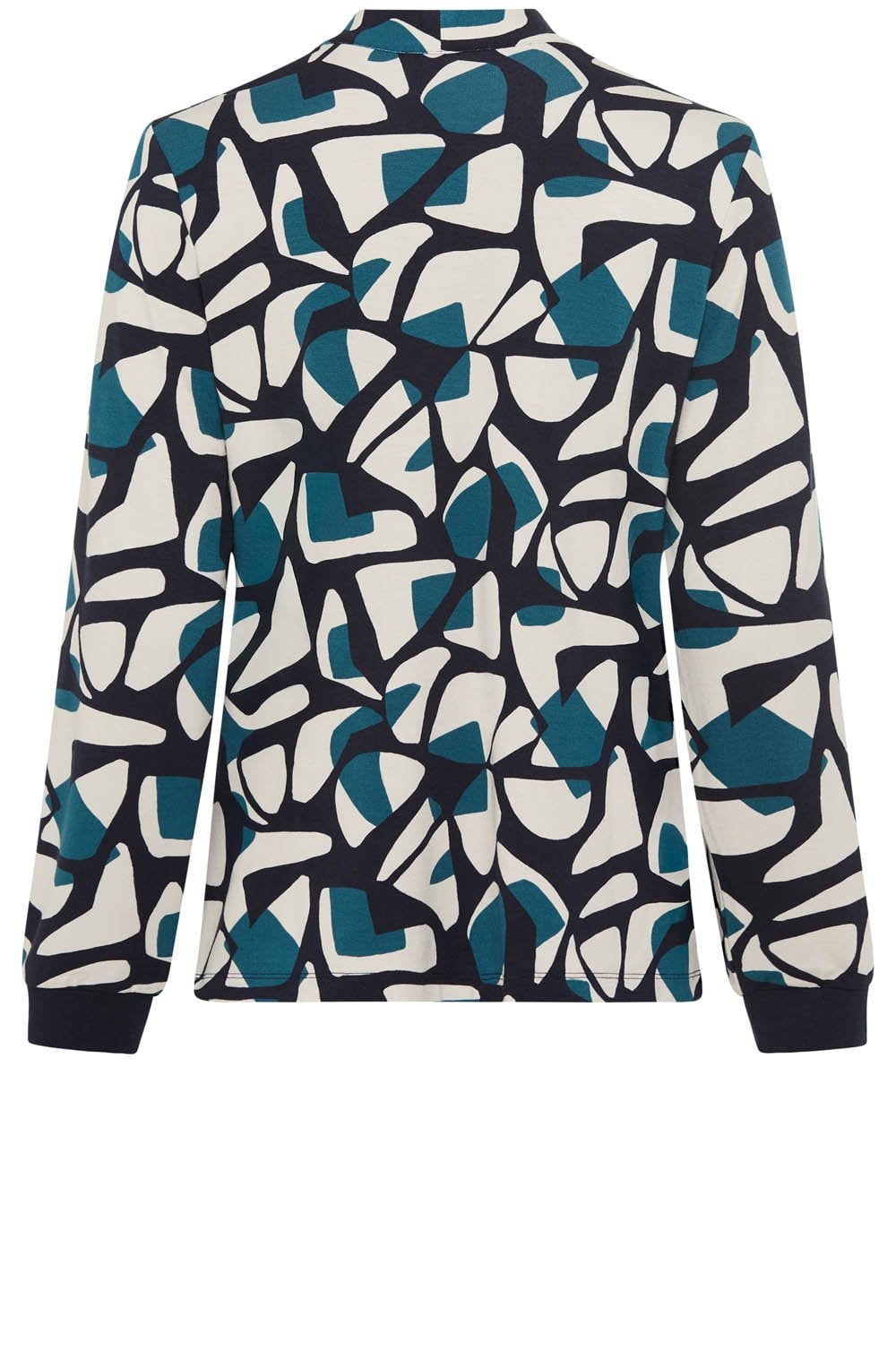 Ink Blue Neo Comfort Graphic Print Hannah Top