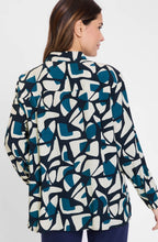 Ink Blue Neo Comfort Graphic Print Shirt