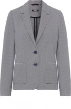Ink Blue Patterned Jersey Blazer