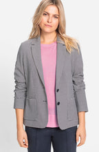 Ink Blue Patterned Jersey Blazer