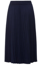 Ink Blue Pleated Jersey Skirt
