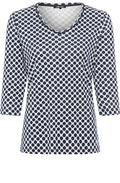 Ink Blue Polka Dot Edda Top