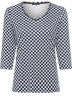 Ink Blue Polka Dot Edda Top