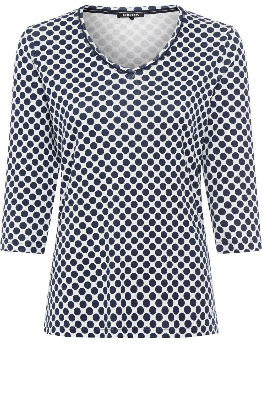 Ink Blue Polka Dot Edda Top