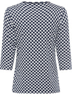 Ink Blue Polka Dot Edda Top