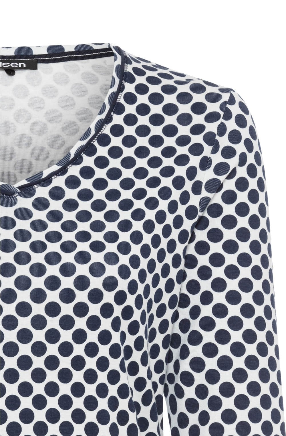 Ink Blue Polka Dot Edda Top