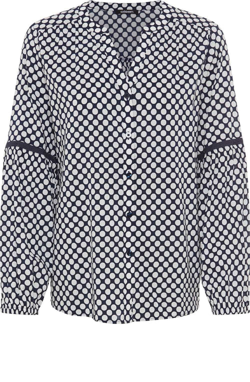 Ink Blue Polka Dot Tunic
