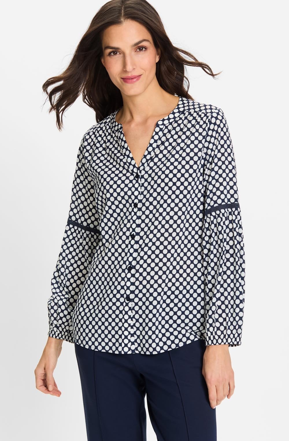 Ink Blue Polka Dot Tunic