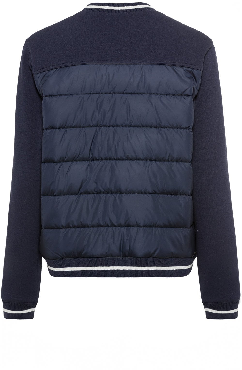 Ink Blue Preppy Bomber Jacket