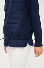 Ink Blue Quilted and Jersey Henny Jacket