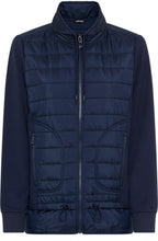 Ink Blue Quilted and Jersey Henny Jacket