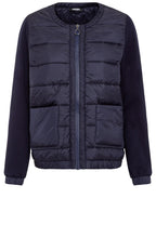 Ink Blue Quilted and Jersey Jacket