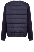 Ink Blue Quilted and Jersey Jacket