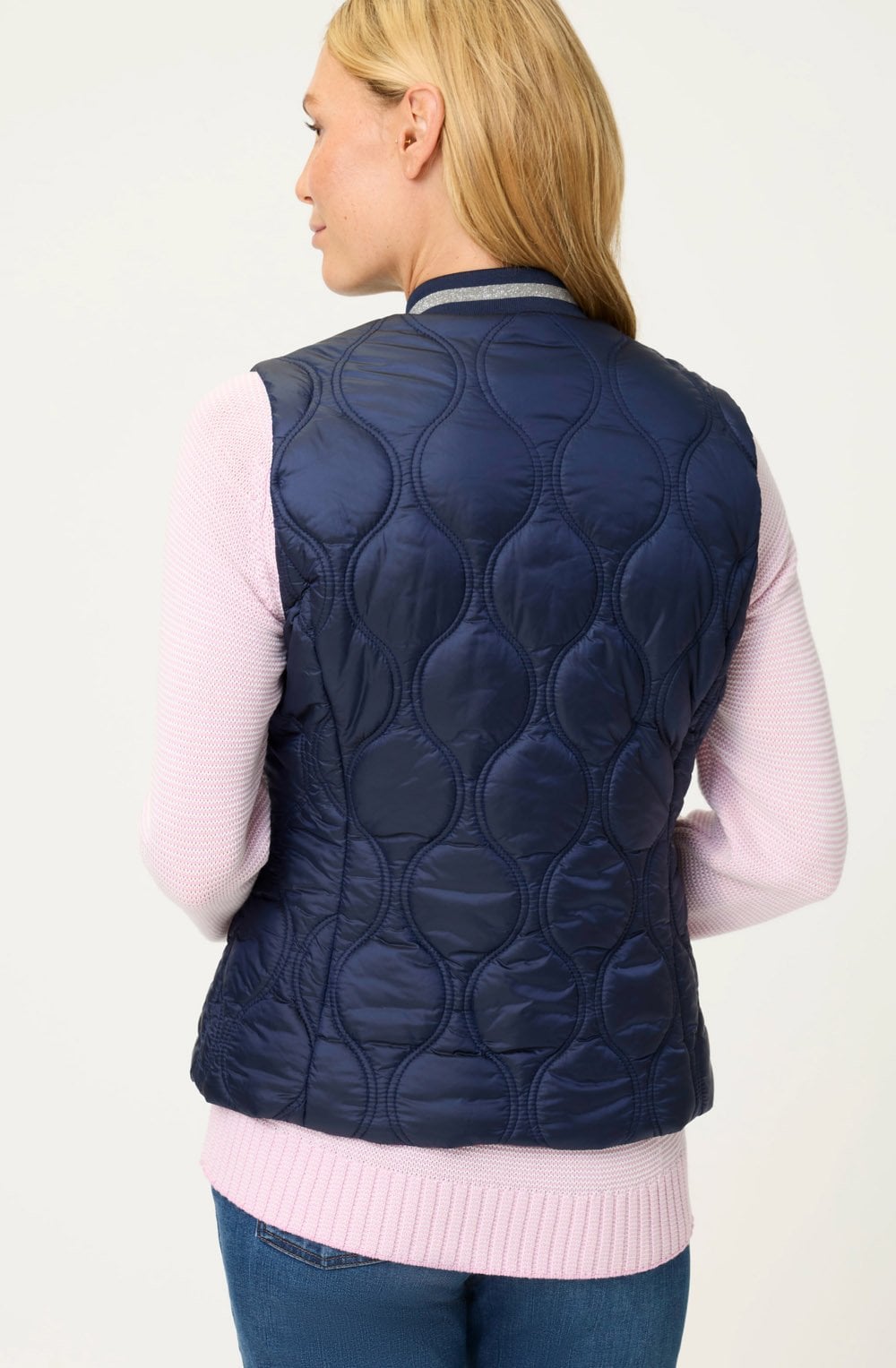 Ink Blue Quilted Gilet