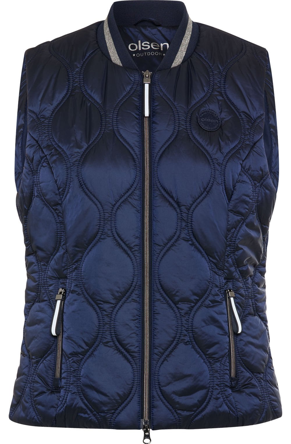 Ink Blue Quilted Gilet