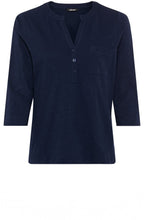 Ink Blue Single Pocket Hannah Top