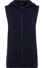 Ink Blue Sleeveless Cardigan