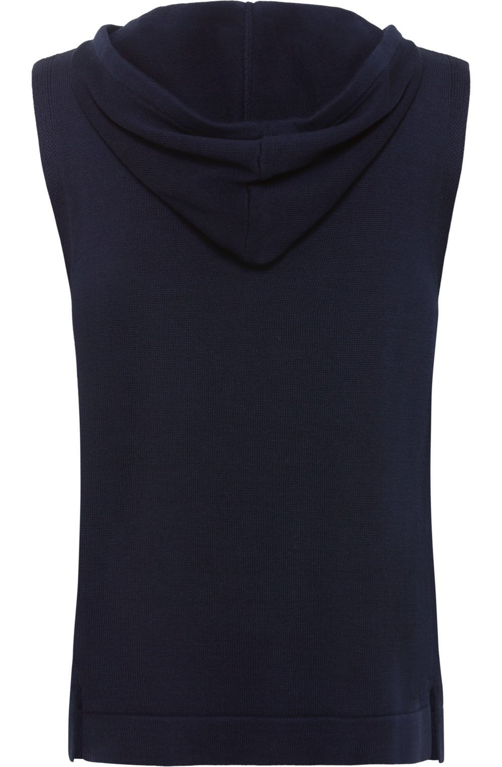Ink Blue Sleeveless Cardigan