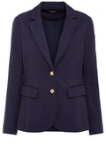 Ink Blue Slim Fit Jersey Blazer