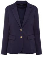 Ink Blue Slim Fit Jersey Blazer