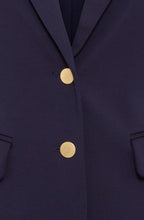 Ink Blue Slim Fit Jersey Blazer