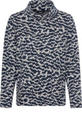 Ink Blue Stand Up Collar Henny Sweatshirt