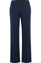 Ink Blue Statement Waistband Mona Straight Leg Trousers