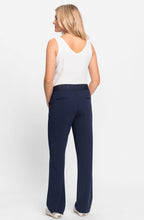 Ink Blue Statement Waistband Mona Straight Leg Trousers