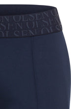 Ink Blue Statement Waistband Mona Straight Leg Trousers