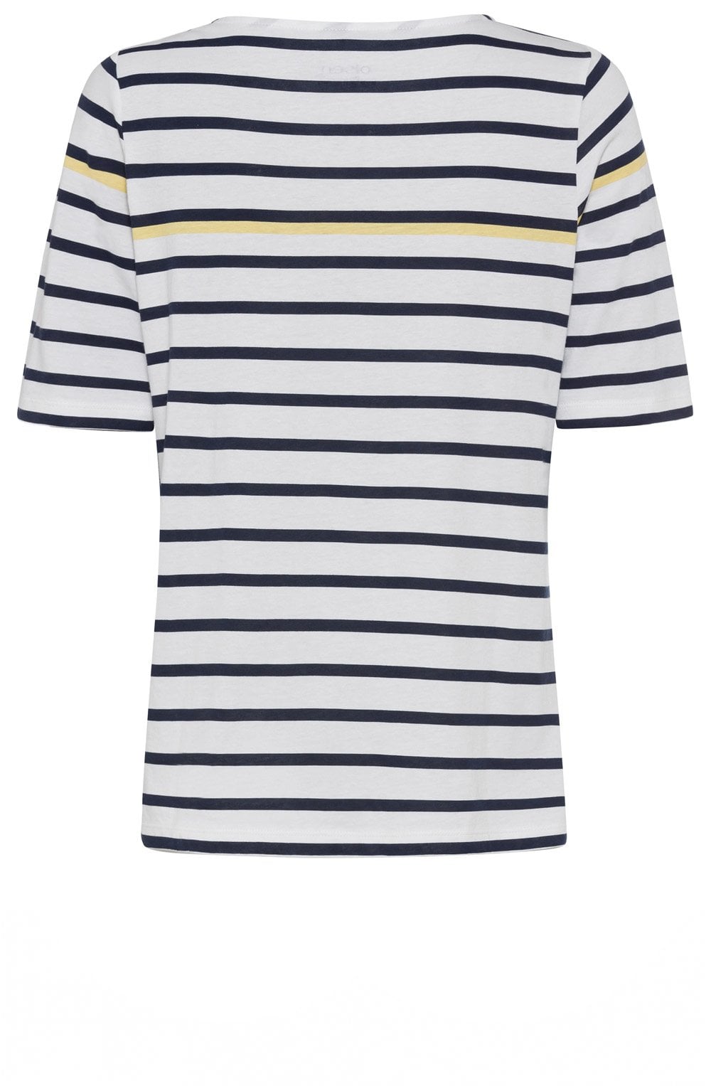 Ink Blue Stripe Beach Scene T Shirt