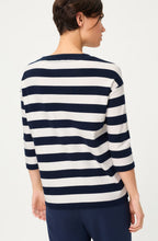Ink Blue Striped Chérie Cora Sweatshirt