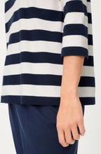 Ink Blue Striped Chérie Cora Sweatshirt