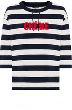 Ink Blue Striped Chérie Cora Sweatshirt