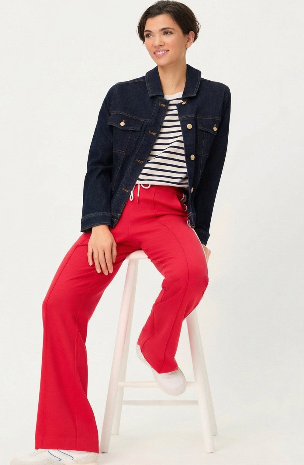 Ink Blue Striped Cora Jumper