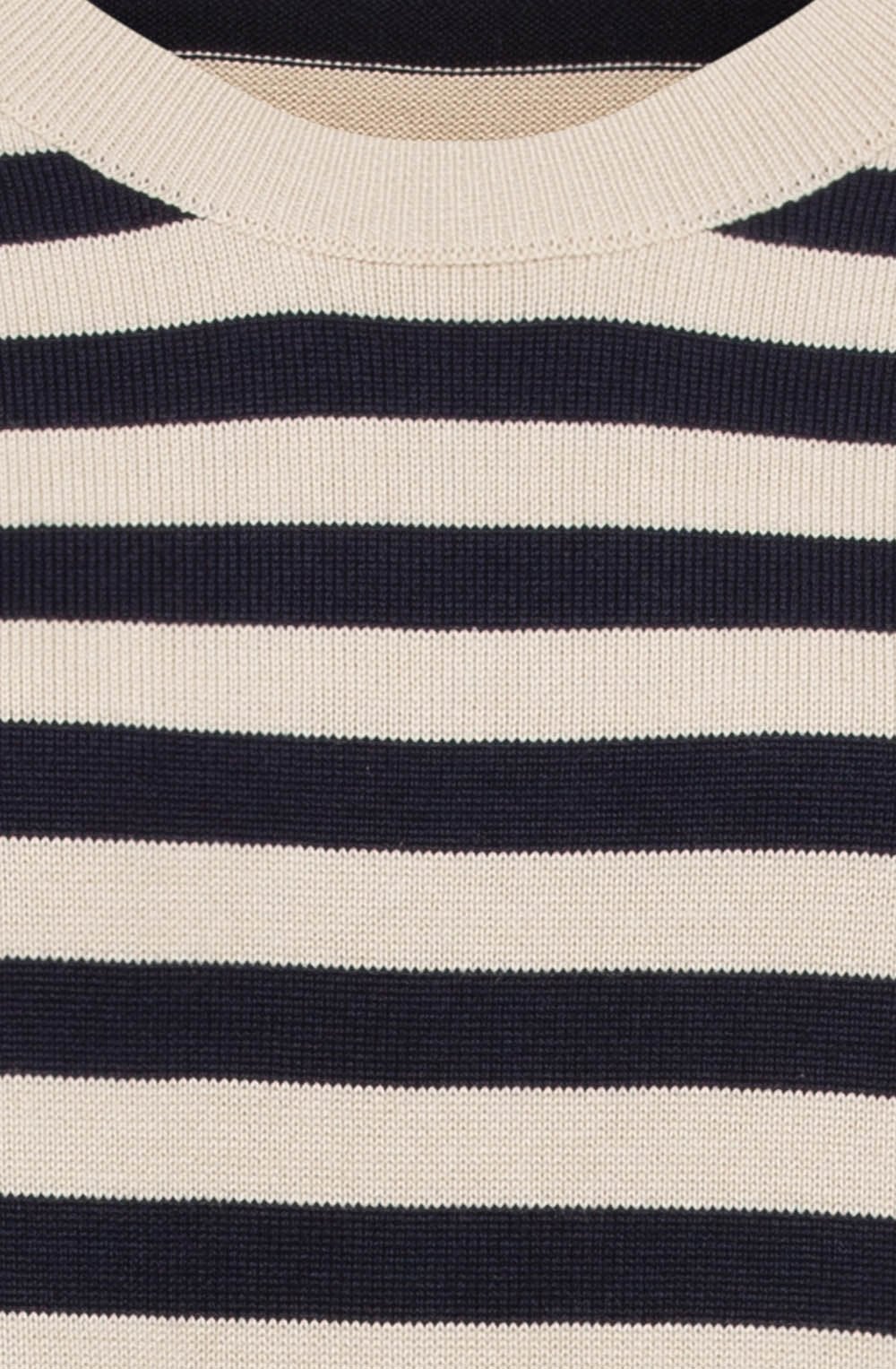 Ink Blue Striped Fine Knit Henny Jumper