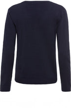 Ink Blue Studded Soft Knit Jumper