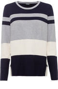 Ink Blue Super Soft Striped Jumper