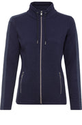 Ink Blue Textured Jersey Jacket