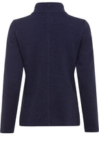 Ink Blue Textured Jersey Jacket