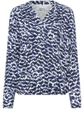 Ink Blue V Neck Clara Top