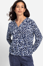 Ink Blue V Neck Clara Top