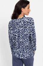Ink Blue V Neck Clara Top